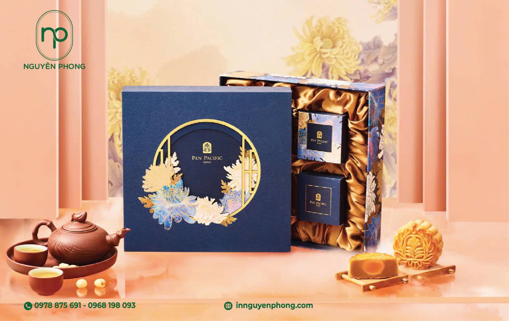 Mấu hộp bánh trung thu thiết kế sắc sảo 